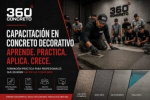 capacitación en concreto decorativo