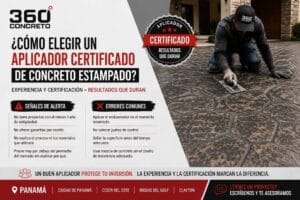 Cómo elegir un aplicador certificado de concreto estampado