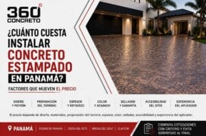 Cuánto cuesta instalar concreto estampado en Panamá