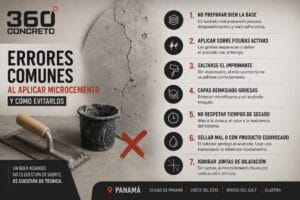 Errores comunes al aplicar microcemento