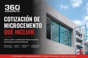 Instalación de microcemento en Panamá: qué debe incluir una cotización profesional